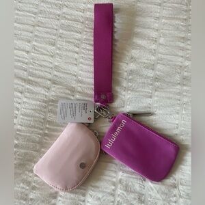 Lululemon Dual Pouch Wristlet Pink PPKT/FUSP